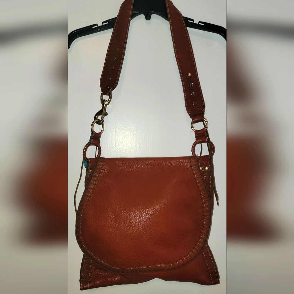 Stunning leather and suede bag